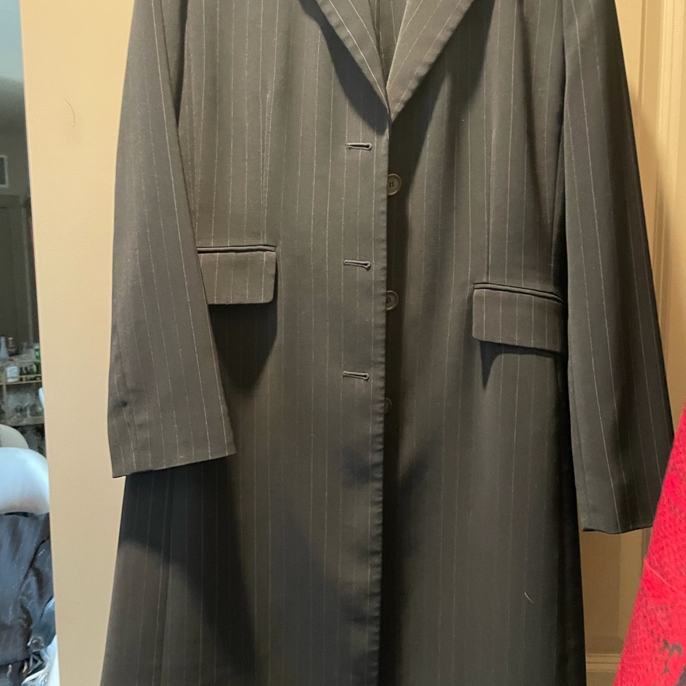 Dress or work Pant Suit  black pinstripe